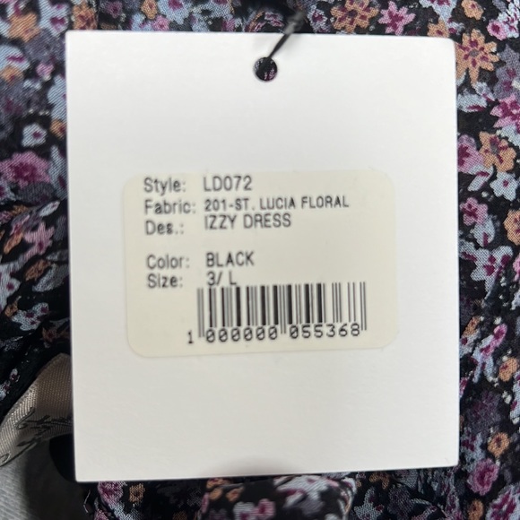 Love shack fancy off the shoulder, a-line floral print dress - Picture 8 of 8